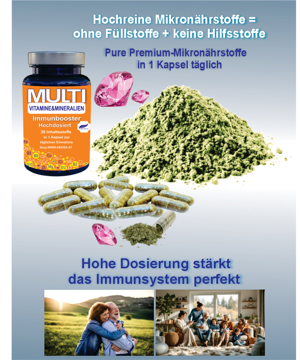 Multivitamin und Mineralien Booster hochdosiert  Immun Komplex